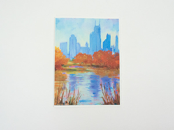 View From Lincoln Park” – North Pond Greeting Card – Art De Triumph