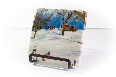 "Sliders - Lincoln Park" Marble Coaster