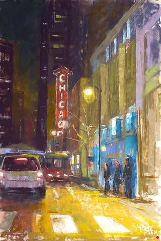 "State Street Nocturne" Giclee Print