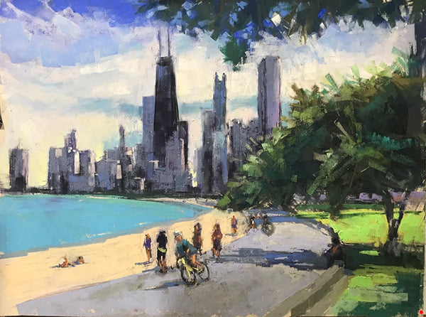 "Sun and Sand, Chicago" Giclee Print