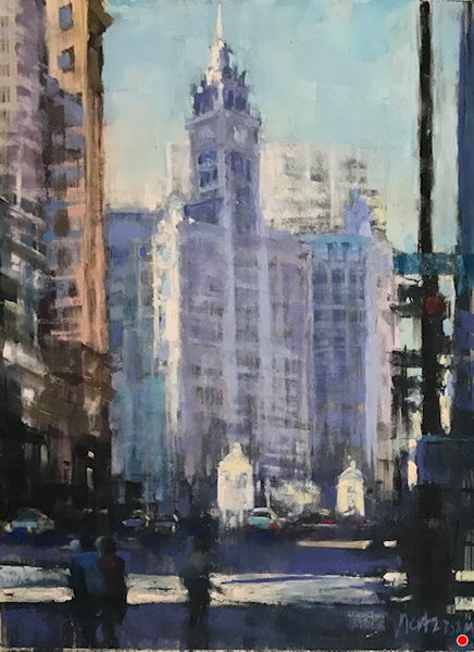 "Wrigley in the Morning" Giclée Print